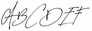 Concetta Kalvani Signature Oblique Font UPPERCASE