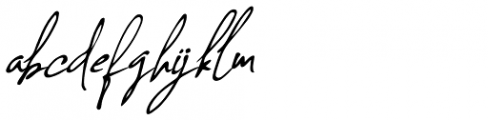 Concetta Kalvani Signature Oblique Font LOWERCASE
