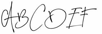 Concetta Kalvani Signature Font UPPERCASE