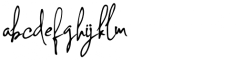 Concetta Kalvani Signature Font LOWERCASE
