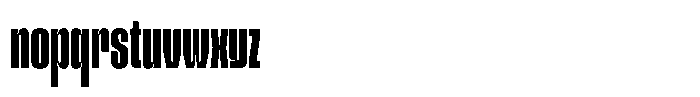 Condenso Font LOWERCASE