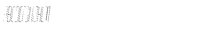 Condessia Hairline Oblique Font UPPERCASE