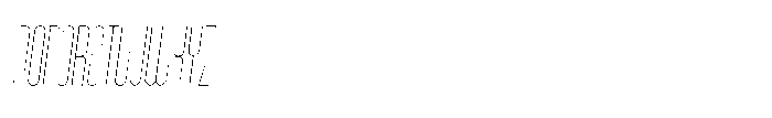 Condessia Hairline Oblique Font UPPERCASE