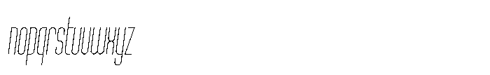 Condessia Thin Oblique Font LOWERCASE