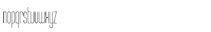 Condessia Thin Font LOWERCASE