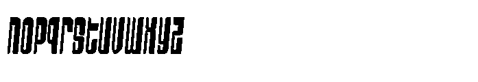 Condestro Slant Font LOWERCASE