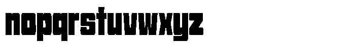 Condexa Bold Font LOWERCASE