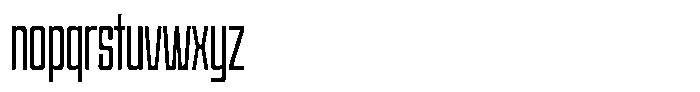 Condexa Extra Light Font LOWERCASE