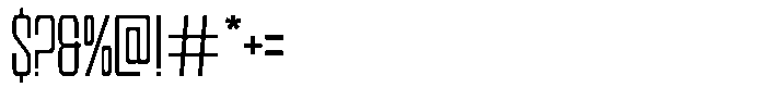 Condexa Thin Font OTHER CHARS