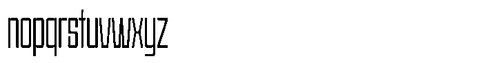 Condexa Thin Font LOWERCASE