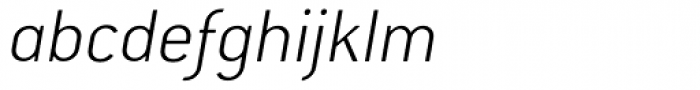 Conduit ExtraLight Italic Font LOWERCASE