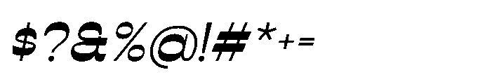 Conega Conega Italic Font OTHER CHARS