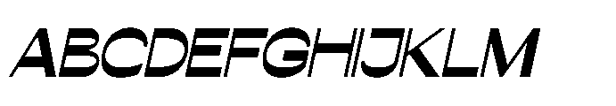 Conega Conega Italic Font UPPERCASE