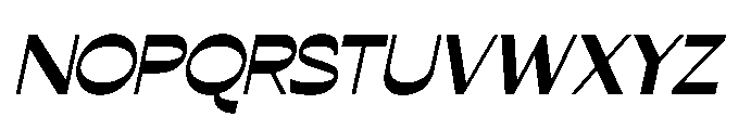 Conega Conega Italic Font UPPERCASE