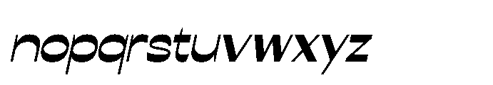 Conega Conega Italic Font LOWERCASE