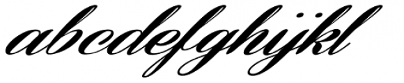 Coneria Script Slanted Fat Font LOWERCASE