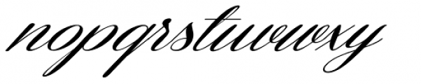 Coneria Script Slanted Medium Font LOWERCASE