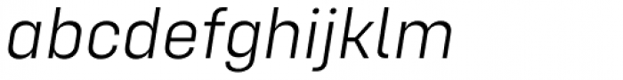 Config Alt Light Italic Font LOWERCASE