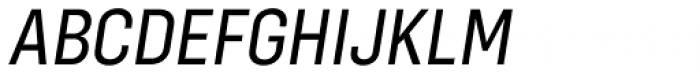Config Condensed Italic Font UPPERCASE