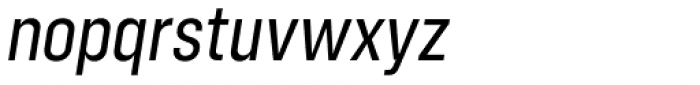 Config Condensed Italic Font LOWERCASE