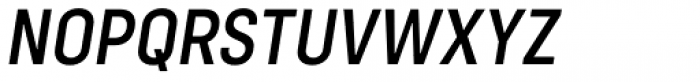 Config Condensed Medium Italic Font UPPERCASE