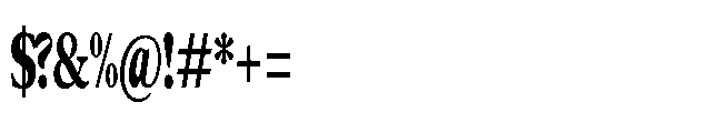 Confirm Serif Black Condensed Font OTHER CHARS