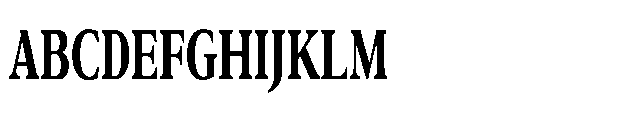Confirm Serif Black Condensed Font UPPERCASE