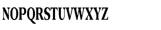 Confirm Serif Black Condensed Font UPPERCASE