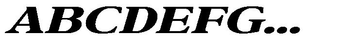 Confirm Serif Black Expanded Italic Font UPPERCASE