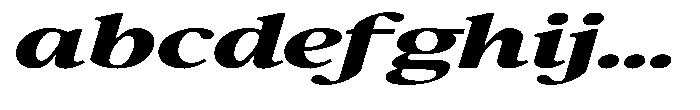 Confirm Serif Black Expanded Italic FONT