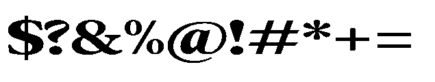 Confirm Serif Black Expanded Font OTHER CHARS