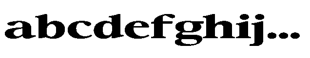 Confirm Serif Black Expanded FONT