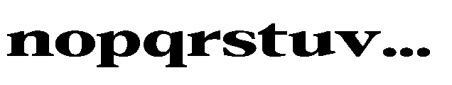 Confirm Serif Black Expanded Font LOWERCASE
