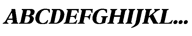 Confirm Serif Black Italic Font UPPERCASE