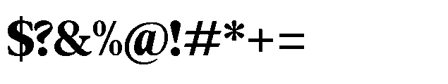 Confirm Serif Black Font OTHER CHARS