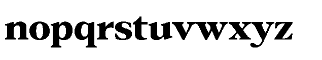 Confirm Serif Black Font LOWERCASE