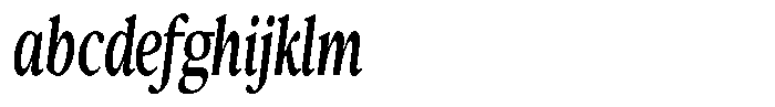 Confirm Serif Bold Condensed Italic FONT