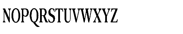 Confirm Serif Bold Condensed Font UPPERCASE