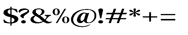 Confirm Serif Bold Expanded Font OTHER CHARS