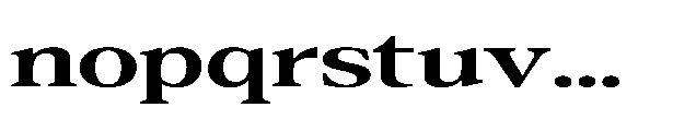 Confirm Serif Bold Expanded Font LOWERCASE