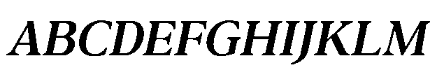 Confirm Serif Bold Italic Font UPPERCASE
