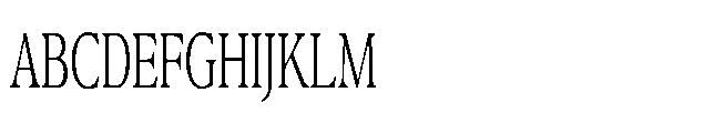 Confirm Serif Condensed Font UPPERCASE
