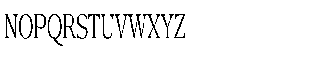 Confirm Serif Condensed Font UPPERCASE