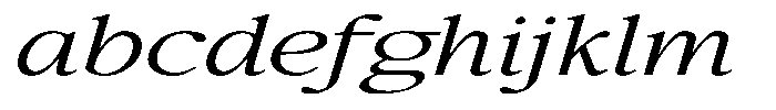 Confirm Serif Expanded Italic FONT