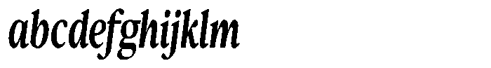 Confirm Serif Extra Bold Condensed Italic FONT