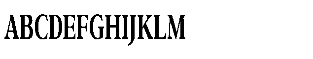 Confirm Serif Extra Bold Condensed Font UPPERCASE