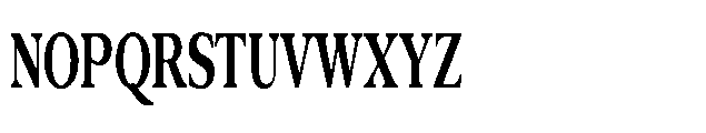 Confirm Serif Extra Bold Condensed Font UPPERCASE