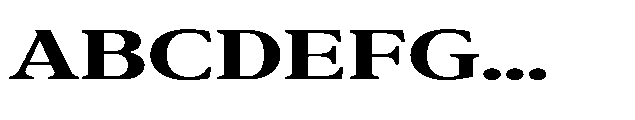 Confirm Serif Extra Bold Expanded Font UPPERCASE