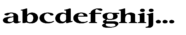 Confirm Serif Extra Bold Expanded FONT
