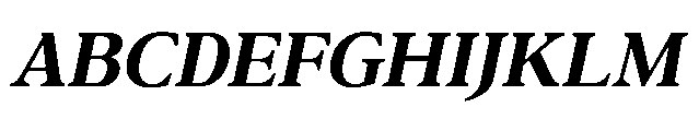 Confirm Serif Extra Bold Italic Font UPPERCASE